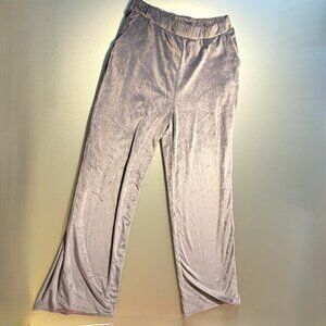 Vuori Silver Velour Pants Like NEW Size M Medium Ribbed 4% Elastane
